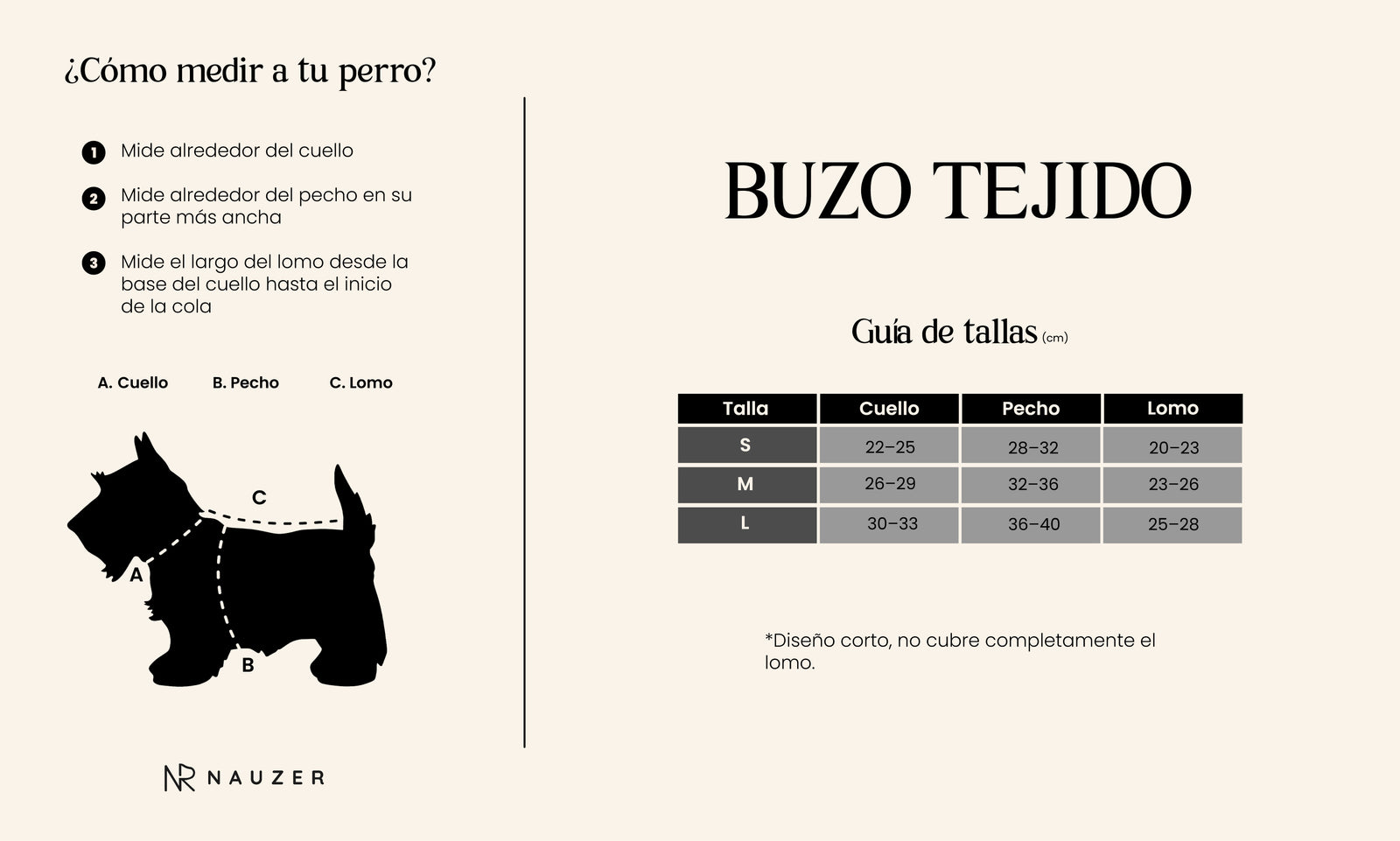 Guía de tallas